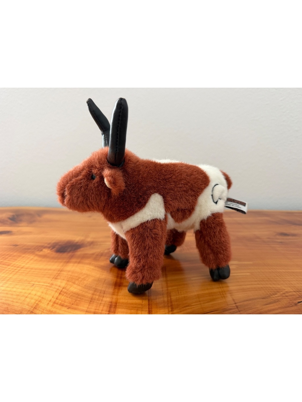 Forte Critters Texas Longhorn Bull Plush Stuffed Animal Brown/White Cow Toy